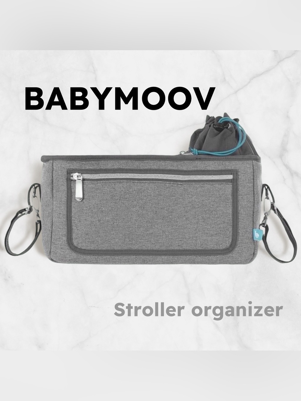 🇫🇷👍GUC BABYMOOV | Gray Everyday practical on-the-go Stroller Organizer ❗️read
